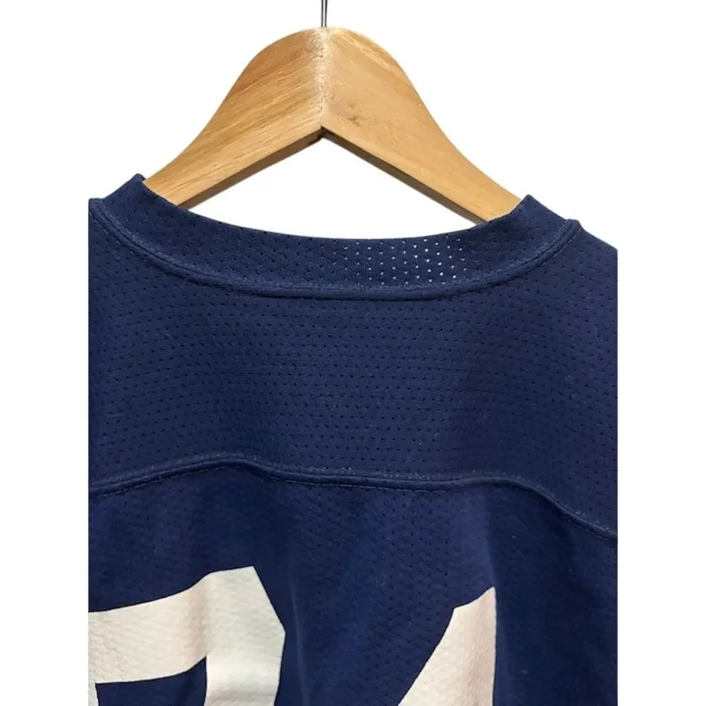 Vintage Red Fox Football Jersey Mens XL Blue #74 Mesh USA Made 70s 80s - Picture 8 of 9